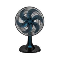 Ventilador Mesa 40cm Turbo 6 pas 127V - Preto/Azul 10028