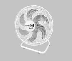 Ventilador Mesa 50cm Tufao Turbo Bivolt Branco Lorensid