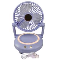 Ventilador Mesa Dobravel 3 Velocidades Iluminaçao Led Usb Portatil Verao Calor Sol Decoraçao Escrivaninha Maquiagem Ventilador Mesa Dobravel 3 Velocidades Iluminaçao Led Usb Portatil Verao Calor Sol Decoraçao Escrivaninha Maquiagem
