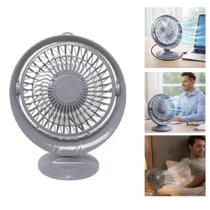 Ventilador mesa mini 2 velocidades 7,5w turbo articulado usb notebook ajustavel potente silencioso portatil bivolt