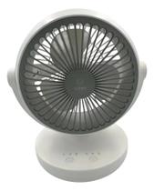 Ventilador Mesa Oasis Portátil 3 Velocidade Diâmetro 23 Cm 23 Cm 60 Cinza 127/220v Cinza Branco
