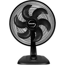 Ventilador Mesa Parede Héilice 6 Pás Silencioso 40cm Cor Preto Máxima Vazão e Pouco RuídoTurbo Fresh 220V Mallory