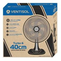 Ventilador Mesa Ventisol Turbo 40cm 3 Velocidades 80W