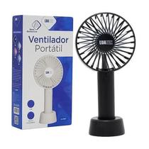 Ventilador Mini De Mesa e Mão Portátil Recarregável Usb Preto