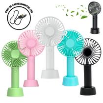 Ventilador Mini Portátil USB Mão recarregável Silencioso Ventilador Mini Portátil USB Mão recarregável Silencioso