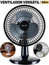 Ventilador Mini Turbo 20cm Agratt Silencioso Portátil P/ Casa Escritório Quarto Sala Mesa