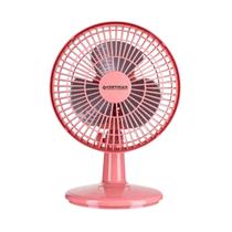 Ventilador Mini Turbo 20cm Ventimais Rose e Prata 220V