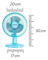 Ventilador Mini Turbo Ventimais 20cm - Potência e Compacto 220V