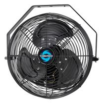 Ventilador montado na parede Tornado 30cm ao ar livre resistente à água preto