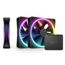 Ventilador NZXT F120 RGB Duo, pacote triplo, 3 x 120 mm com controlador RGB