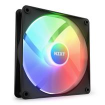 Ventilador NZXT F140 RGB Core 140 mm montado no hub com 8 LEDs pretos