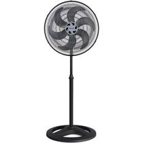 Ventilador Osc De Coluna Turbo 6 50cm 6 Pás - 127v - Preto/prata