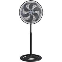 Ventilador Osc De Coluna Turbo 6 50cm 6 Pás - 220v - Preto/prata F018 - VENTISOL