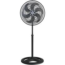 Ventilador Osc De Coluna Turbo 6 50cm 6 Pás - 220v - Preto/prata