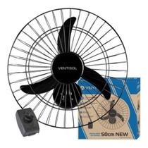 Ventilador Osc Parede 50cm New Pr Gr Aco Pr 127v Ventisol