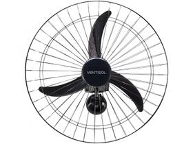 Ventilador Oscilante de Parede 60cm Bivolt Preto - Ventisol Ventilador Oscilante de Parede 60cm Bivolt Preto - Ventisol