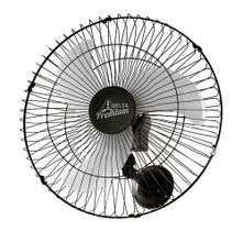 Ventilador oscilante de Parede 60cm Grade de Aco Preto Vent Delta