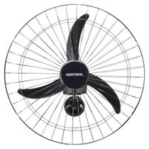 Ventilador Oscilante de Parede 60cm Preto com Grade Preta HH Premium Bivolt - 9250603/543 - VENTISOL