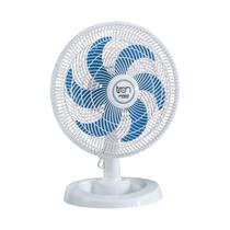 Ventilador Oscilante Mesa 127v 50 Cm Pp Premium 130w Branco/Azul