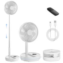 Ventilador oscilante portátil Edvision 8", dobrável remoto de 8000mAh