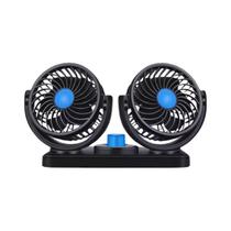 Ventilador P/ Carro Duplo Silencioso Ajustável Usb 2 Velocidades 12v - Caerus