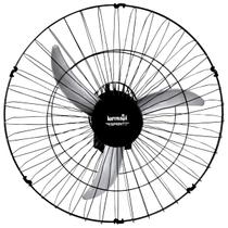 Ventilador p/ Parede Bivolt 3 Pás 155W 60cm Sprint Preto Ventilação p/ Ambientes