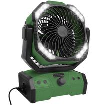 Ventilador para Camping ELZO 30000mAh con Luz LED y 70 Horas de Funcionamiento Recargable