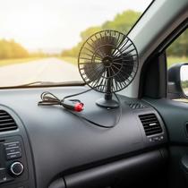 Ventilador para Carro Oscilante 12v com Ventosa Veicular Ventilador para Carro Oscilante 12v com Ventosa Veicular