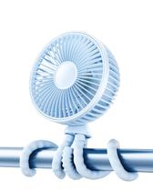Ventilador para Cochecito de Bebé Gaiatop con 4 Velocidades, LED y Clip Recargable