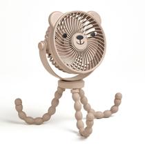 Ventilador para cochecito Itzy Ritzy con diseño de oso y cabeza inclinable de 3 velocidades Ventilador para cochecito Itzy Ritzy con diseño de oso y cabeza inclinable de 3 velocidades