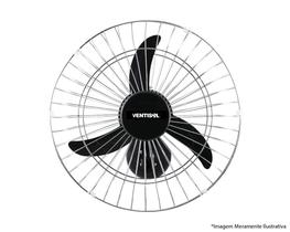 Ventilador Parede Oscilante 60Cm Preto Bivolt 200W - VENTISOL