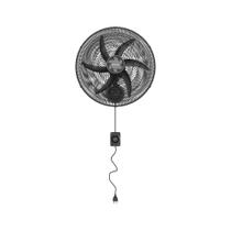 Ventilador parede ventisol 50cm 6 pas preto monta facil 220v premium