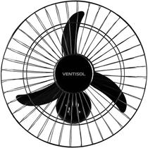 Ventilador Parede Ventisol 50Cm. Monta Facil 6 Pas Preto 127V.