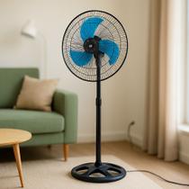 Ventilador Pedestal De Chão Potente Giratório Regulável 110V