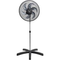 Ventilador Pedestal Oscilante Bivolt Grade de Aço 60cm Preto 140 Watts TRON