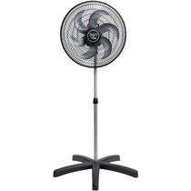 Ventilador Pedestal Oscilante Bivolt Grade de Aço 60cm Preto 140 Watts TRON