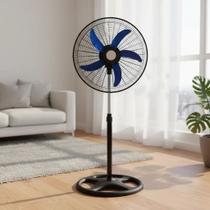 Ventilador Pedestal Premium Silencioso - 60w -127 220v 47.5 Cm 60 Preto 220v Hélice Azul Vermelha E Cinza. Hélice Sortid Ventilador Pedestal Premium Silencioso - 60w -127 220v 47.5 Cm 60 Preto 220v Hélice Azul Vermelha E Cinza. Hélice Sortid
