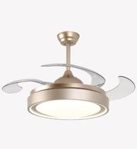 Ventilador Plafon Opus Bivolt com Controle Remoto Acabamento Dourado