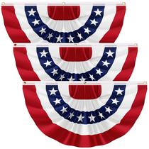 Ventilador plissado Flag Gralima American, 2 x 4 pés, pacote com 3 poliéster