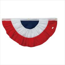 Ventilador plissado tricolor Flag USA 45x90cm poliéster