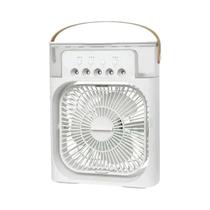 Ventilador Portátil 3 Em 1 Com Ar Condicionado, Luz Noturna LED E Umidificador Para Casa E
