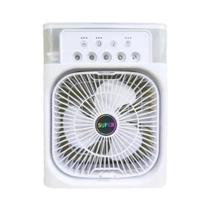 Ventilador Portátil 3 em 1 com Condicionador de Ar, Umidificador e Luz Noturna LED