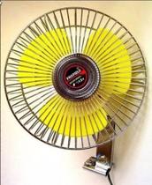 Ventilador Portátil 8'P 12V Amarelo para Automóveis