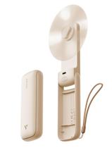 Ventilador portátil Aecooly Slim Portátil USB Recarregável Bege Ventilador portátil Aecooly Slim Portátil USB Recarregável Bege