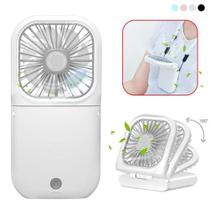 Ventilador Portátil Allxin Dobrável USB Recarregável 3000mAh Branco Ventilador Portátil Allxin Dobrável USB Recarregável 3000mAh Branco