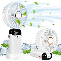 Ventilador portátil AMFUN Portátil USB Recarregável 4800mAh Branco Ventilador portátil AMFUN Portátil USB Recarregável 4800mAh Branco