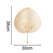 Ventilador Portátil Artesanal Em Forma De Pêssego, Feito De Bambu Trançado, Manual, Para O Verão Ventilador Portátil Artesanal Em Forma De Pêssego, Feito De Bambu Trançado, Manual, Para O Verão