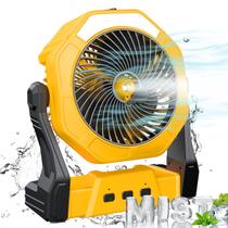 Ventilador portátil Ausic 8" Misting 10000mAh, bateria, lanterna LED