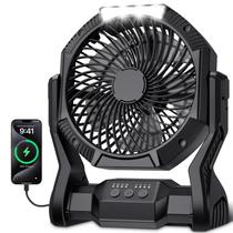 Ventilador Portátil Aynvixt 20000mAh com Luz LED, 4 Velocidades e Timer Ventilador Portátil Aynvixt 20000mAh com Luz LED, 4 Velocidades e Timer