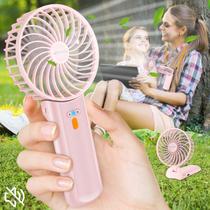 Ventilador portátil Breezefan 3 em 1 com 4 velocidades rosa Ventilador portátil Breezefan 3 em 1 com 4 velocidades rosa